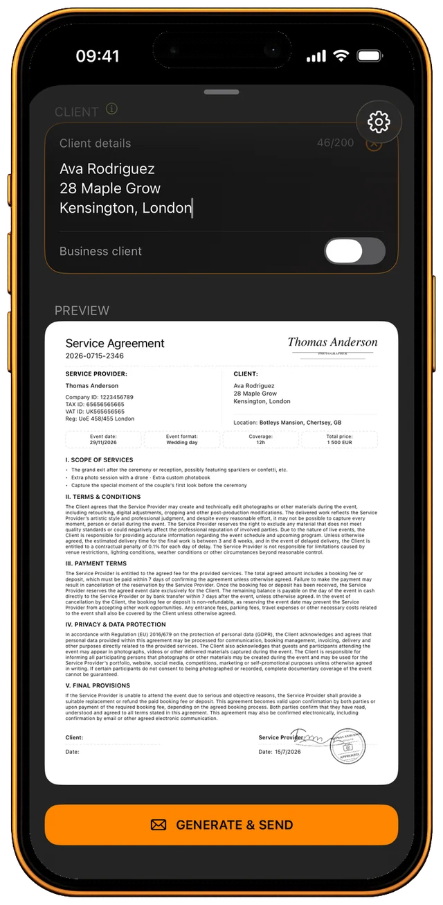 Contract generator